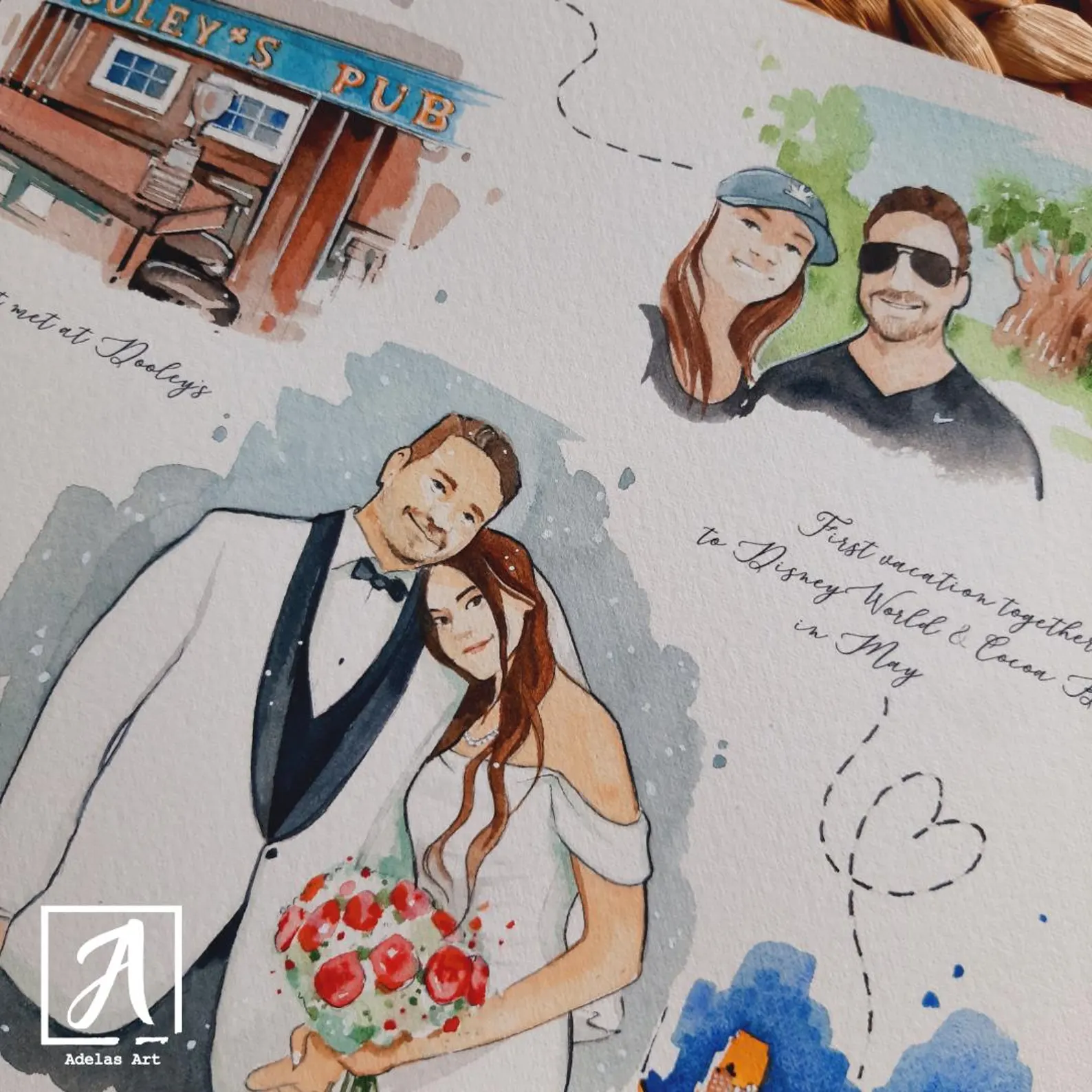 custom wedding art ireland